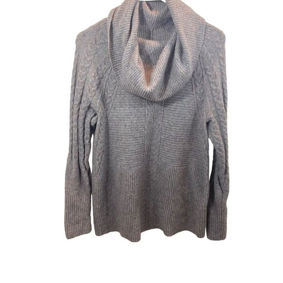 Liz Claiborne Cowl Neck Not Sweater Purple, Blue and Grey Size Medium - Picture 2 of 10